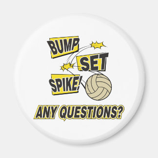 Bump Set Spike Volleyball Geschenk Magnet