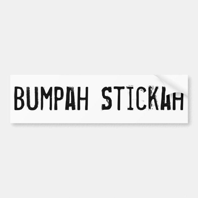 Bumpah Stickah, der Autoaufkleber (Vorne)