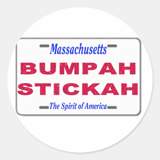 Bumpah Stickah Runder Aufkleber (Vorderseite)
