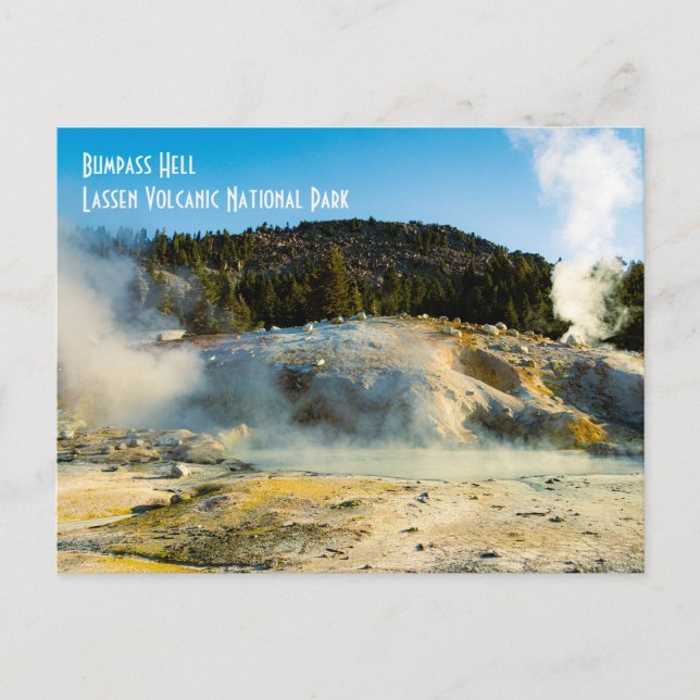 Bumpass Hell - Lassen Volcanic National Park Postkarte (Vorderseite)