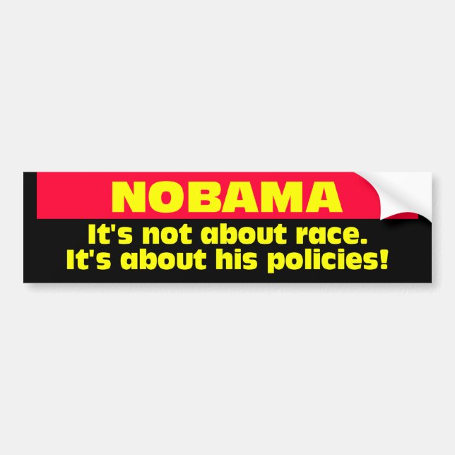 BUMPER_NOBAMA_120 AUTOAUFKLEBER (Vorne)