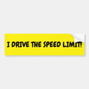 BUMPER STICKER A RÉVISÉ "JE CONDUIS LA LIMITE DE