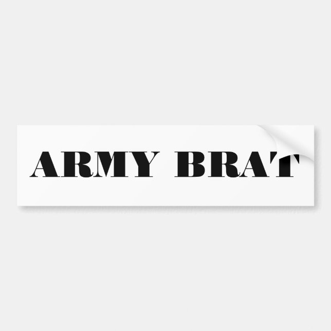 Bumper Sticker Armée Brat (Devant)