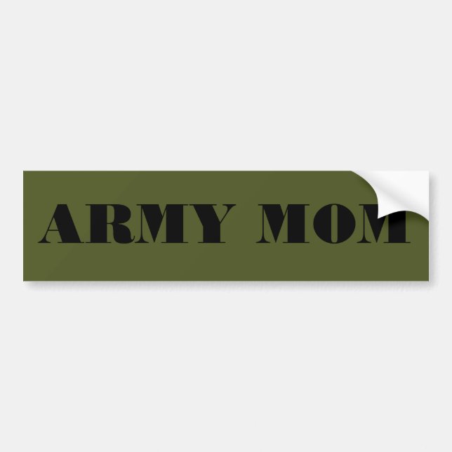 Bumper Sticker Army Mom Autoaufkleber (Vorne)