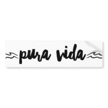 Bumper Sticker de Pura Vida