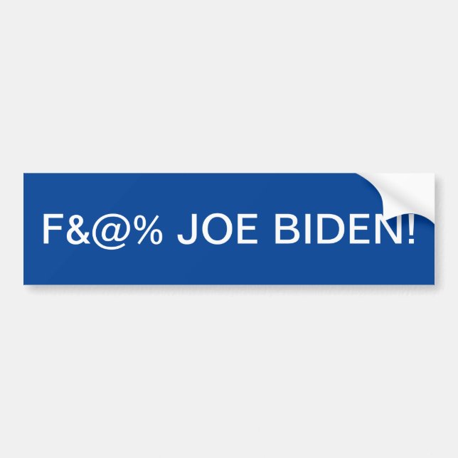 BUMPER STICKER F JOE BIDEN AUTOAUFKLEBER (Vorne)