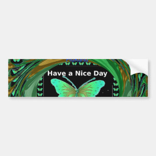 Bumper Sticker Have a Nice Day Template Car