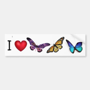 Bumper Sticker I (papillons cardiaques)