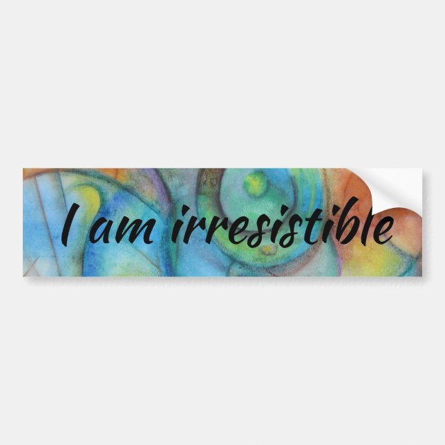 Bumper sticker irrésistible (Devant)