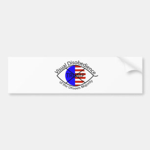 Bumper sticker of the Unseen Majority, VisDis DT Autoaufkleber