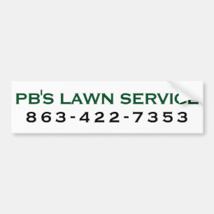 Bumper Sticker pour le service de pelouse de PB