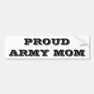 Bumper Sticker Proud Army Mom Autoaufkleber
