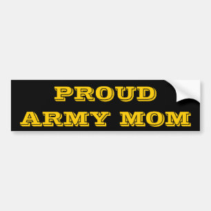 Bumper Sticker Proud Army Mom Autoaufkleber