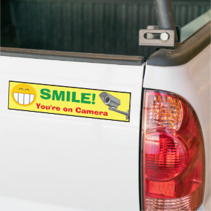 Bumper Sticker - Smile Vous êtes sur caméra