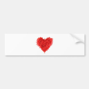 BumperStickers RedHeartBoa Autoaufkleber