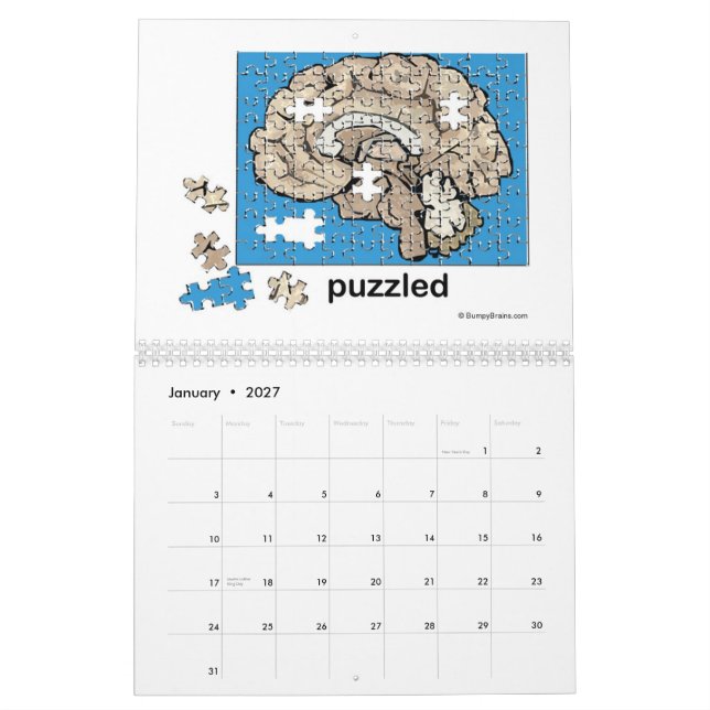 Bumpy Calendar 2011 Kalender (Jan 2027)