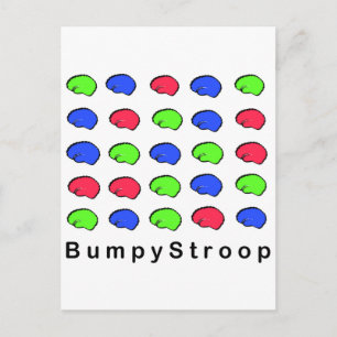 Bumpy Stroop Postkarte