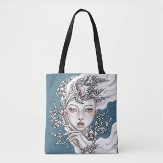 Bumsen Göttin des blauen Thailänder-Lotus Tasche