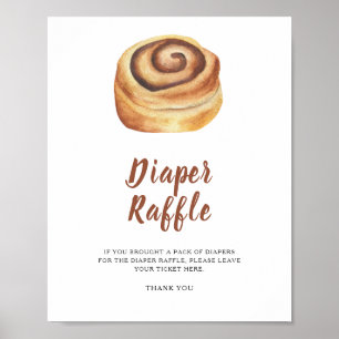 Bun Baby Shower - Windel-Raffle-Poster Poster