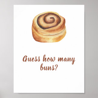 Bun cinnamon - Raten Sie mal, wie viele Brunnen Poster