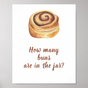 Bun cinnamon - Raten Sie mal, wie viele Brunnen Poster