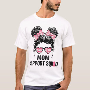 Bun Gles Mom Unterstützergruppe Brustkrebsbewussts T-Shirt