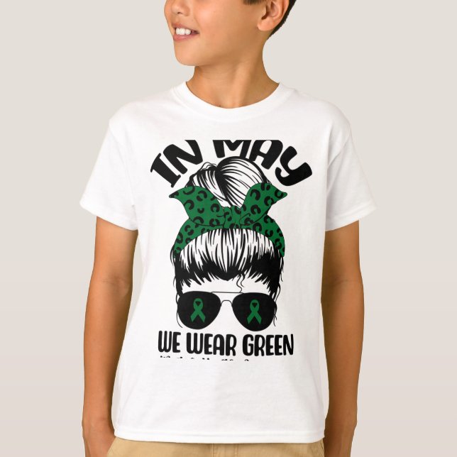 Bun im Mai tragen wir ein grünes Bewusstsein für p T-Shirt (Vorderseite)