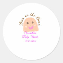 Bun in der ofenbeige duftende Babydusche rosa Br