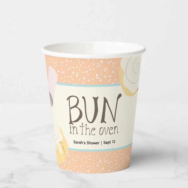 Bun in der Oven Baby Dusche Pappbecher (Links)
