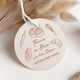 Bun in Oven Brot Bäckerei Baby Dusche Geschenkanhänger