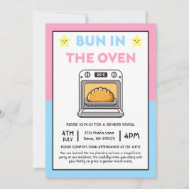 Bun in Oven Gender Reveal Brunch Einladung