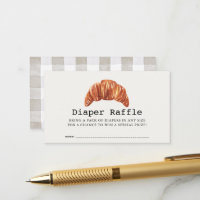 Bun in Oven Pastries Diaper Raffle Ticket