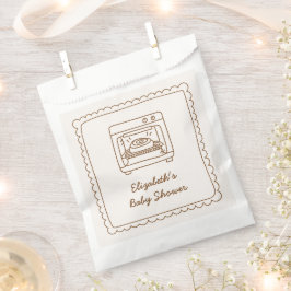 Bun in the Oven Baby Shower Favor Bag, Geschenktütchen