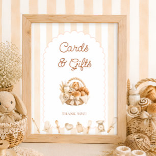 Bun in the Oven Baby Shower Karten und Geschenke Poster