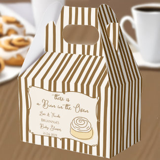 Bun in the oven baking baby shower personalized  geschenkschachtel