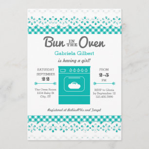 Bun in the Oven Unisex Baby Shower Einladung