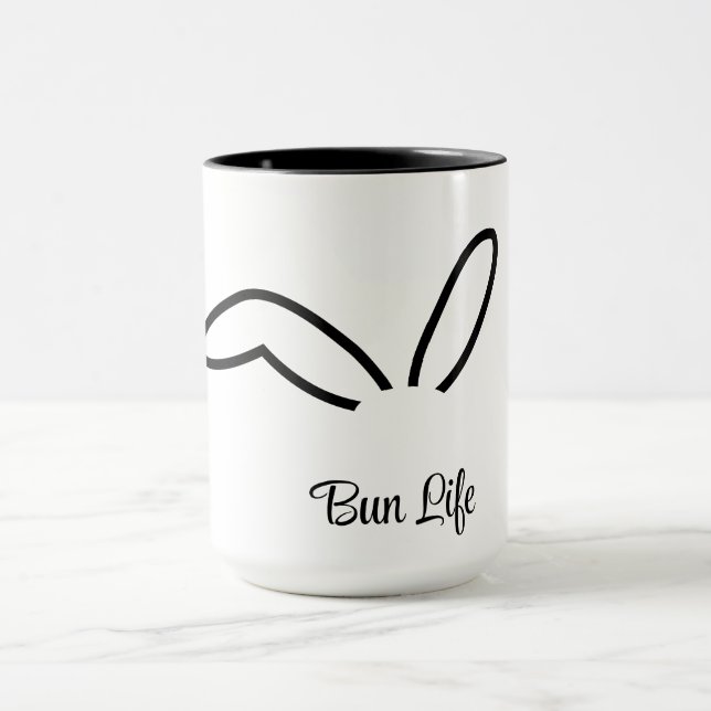 Bun Life Rabbit Spaß Tasse (Zentrum)