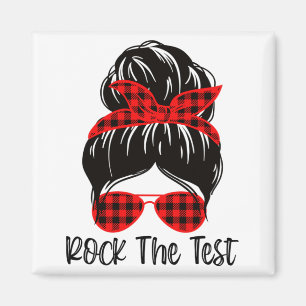 Bun Rock The Test Day 2023 Testing Day May Teacher Magnet