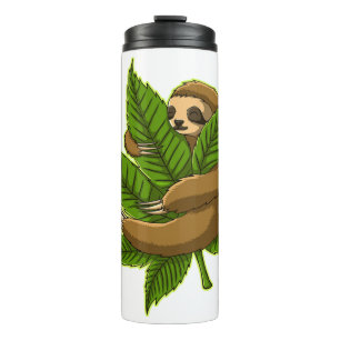 Bun Weed Sloth Thermosbecher