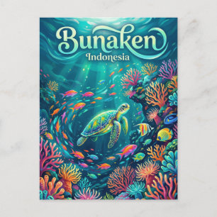 Bunaken-Meerespark Indonesien Postkarte