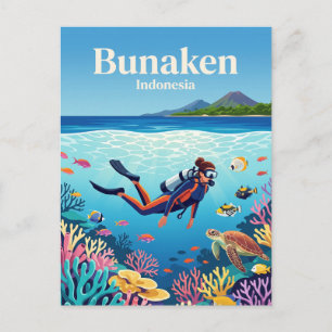 Bunaken-Nationalpark Indonesien Postkarte
