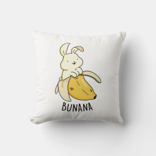 Bunana Funny Bunny in einem Bananenpuff Kissen