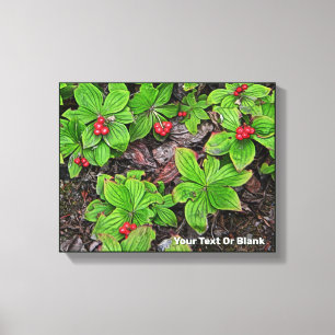 Bunchbeere mit Beeren Leinwanddruck