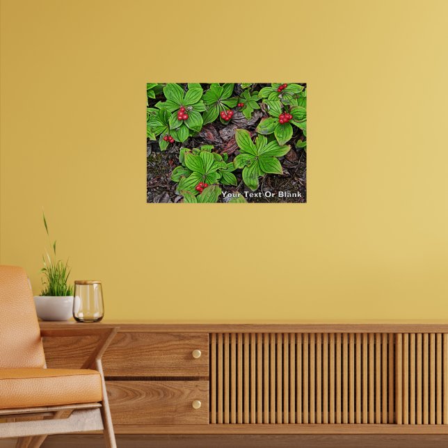 Bunchbeere mit Beeren Poster (Wohnzimmer 2)