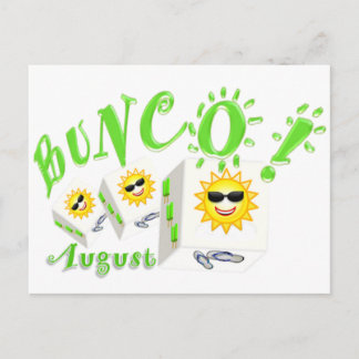 Bunco August Postkarte