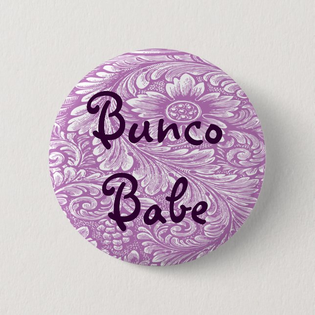 Bunco Baby mit Blumen-Knopf Button (Vorderseite)