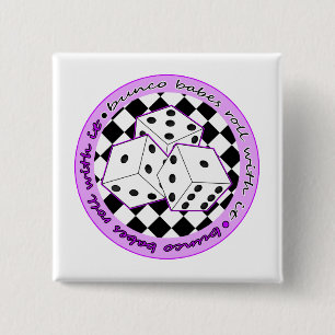 Bunco Baby-Rolle mit ihr - lila Button