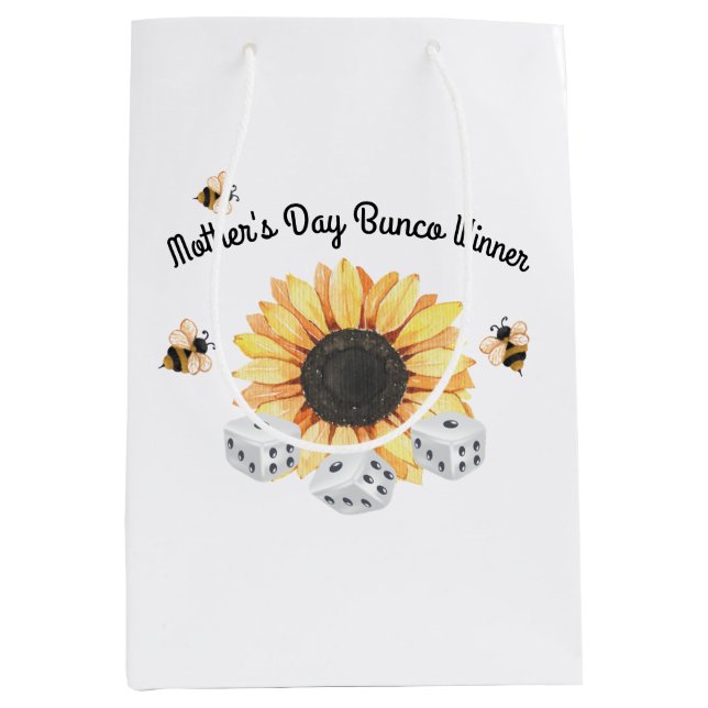 Bunco: Blumenbienen-Blumenwettbewerb Mittlere Geschenktüte (Vorderseite)