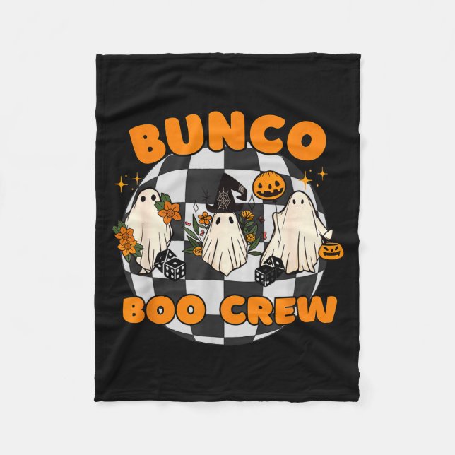 Bunco Boo Crew Bunco Halloween Dice  Fleecedecke (Vorderseite)