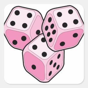 Bunco Brustkrebs Quadratischer Aufkleber